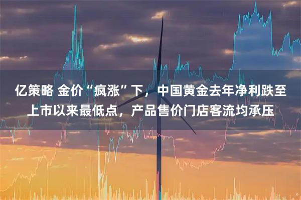 亿策略 金价“疯涨”下，中国黄金去年净利跌至上市以来最低点，产品售价门店客流均承压
